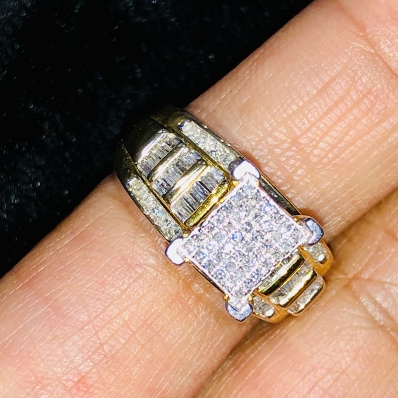 Deisgner Bridal Engagement REAL DIAMOND 1/2ct RING - Picture 6 of 12